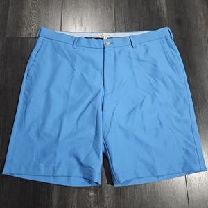 Peter Millar Salem High Drape Performance Short Men 38 Blue Stretch Golf Preppy